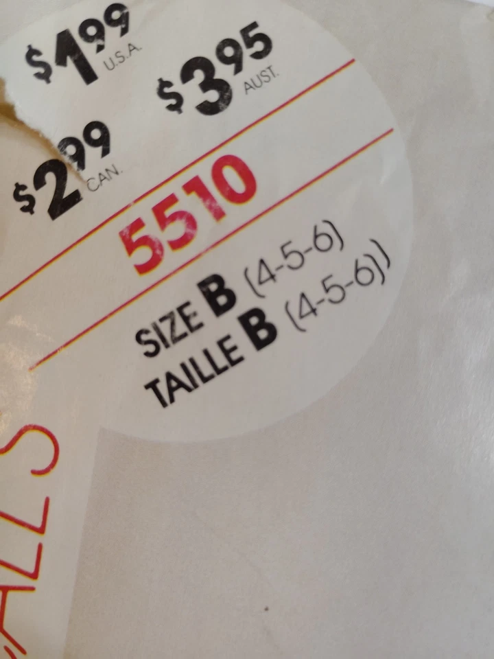 Jumpsuit Overalls Blouse Girls 4 5 6 McCalls Stitch N Save 5510 Sewing Pattern - Image 2 of 4