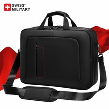 16in SWISS MILITARY Handbag Business Crossbody Laptop Bag Waterproof Briefcase