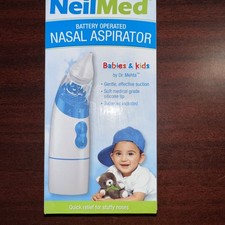 NeilMed Battery Operated Nasal Aspirator for Babies  Kids