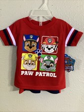 Paw Patrol 2 Piece Set Shirt And Shorts NWTS Size 24M