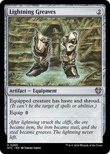 Lightning Greaves - Light Play MTG Commander: Outlaws of Thunder Junction