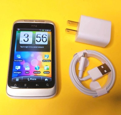 UNLOCKED WHITE HTC WILDFIRE S CELL PHONE CELLULAR TELUS FIDO BELL CHATR KOODO++