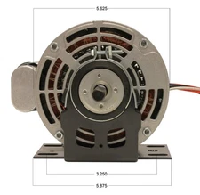 PRECISION ELECTRIC MOTOR SALES P9584 Motor 1/4 HP 115V 2.81A Reversible