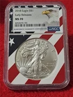 2018  Silver Eagle Dollar ASE NGC MS 70 EARLY RELEASES                    #T1262
