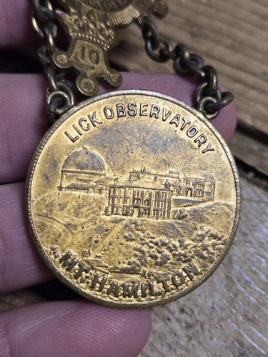 Rare 1904 San Jose Lick Observatory Mt Hamilton CA SF Advertising Templar Medal - Picture 8 of 15