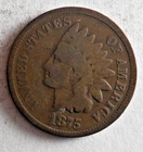 1875 UNITED STATES PENNY - INDIAN HEAD - RARE DATE - Great Coin - Lot #Y16