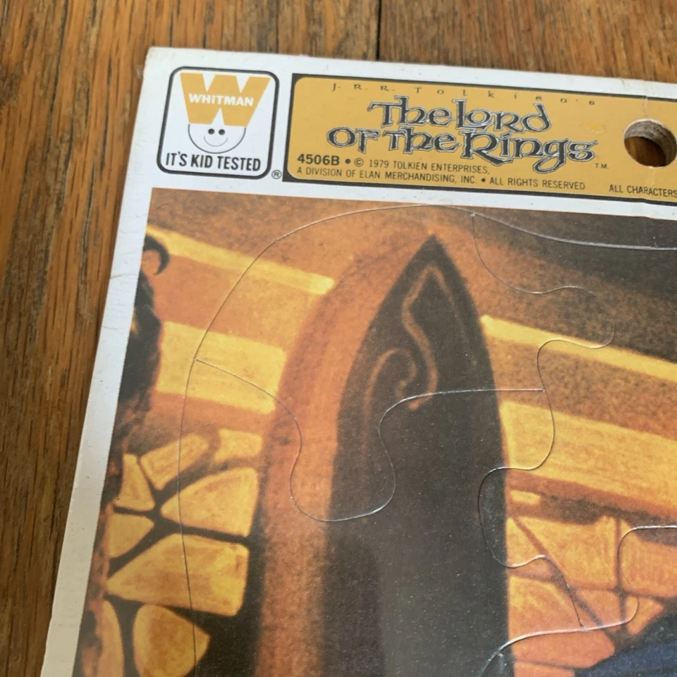 VTG 1979 Tolkien Lord Of The Rings Whitman Frame-Tray Puzzle 4506B-SEALED NEW! - Image 2 of 4