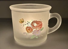 Frosted  Mini Mug Cup Tea Light Candle Holder 6”