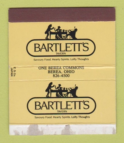Matchbox - Bartlett's Tavern Berea OH