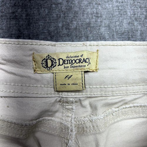 Democracy Women's Size 14 Beige Jeans – Bootcut, Comfortable Fit, Made in China - Picture 11 of 19