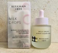 Beekman 1802 Milk Drops Probiotic Ceramide Goat Milk Serum 0.95 Oz Full Size NIB