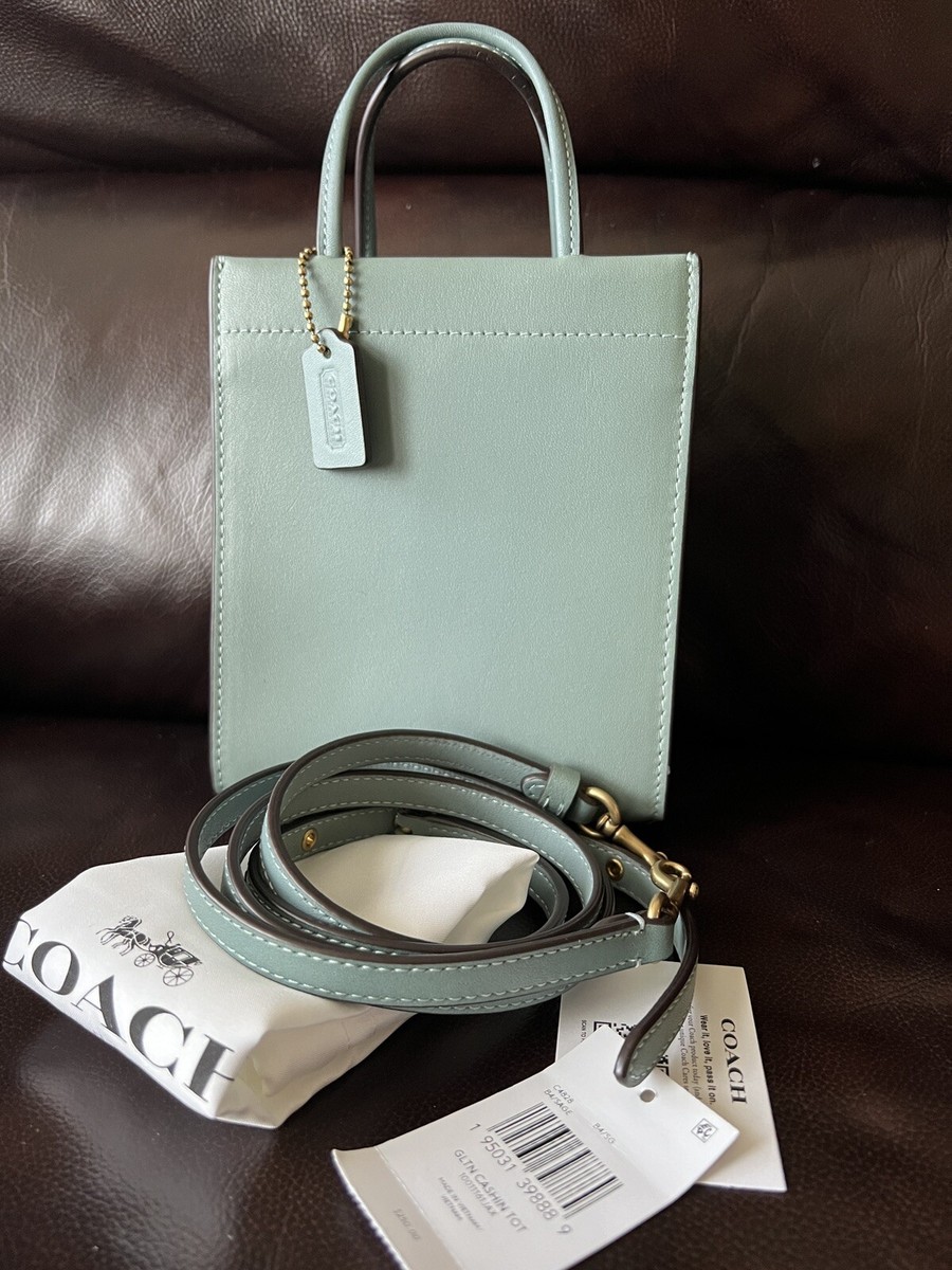 Coach mini cashin tote B4/Sage style C4828 leather | eBay