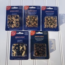 Lot of Wood Beads For Jewelry Making Crafts Hirschberg Schutz
