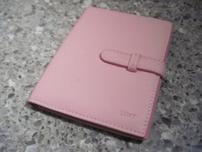 Lunt Pink Leather Photo Album for 2-1/5" x 3-1/2" Photos -NOS Rare Offer