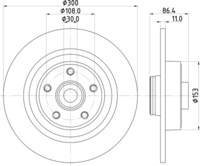 2x Mintex Discs Rear fits Renault Vel Satis 2.2 dCi 2.0 16V Turbo 3.5 V6 3.0