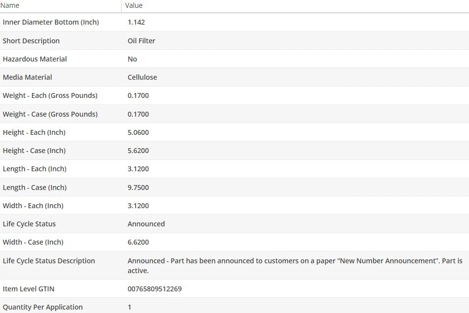 Filtro de aceite de motor OEM WIX para MERCEDES-BENZ C55 AMG 2007 V8-5,4 L Foto 4 de 4
