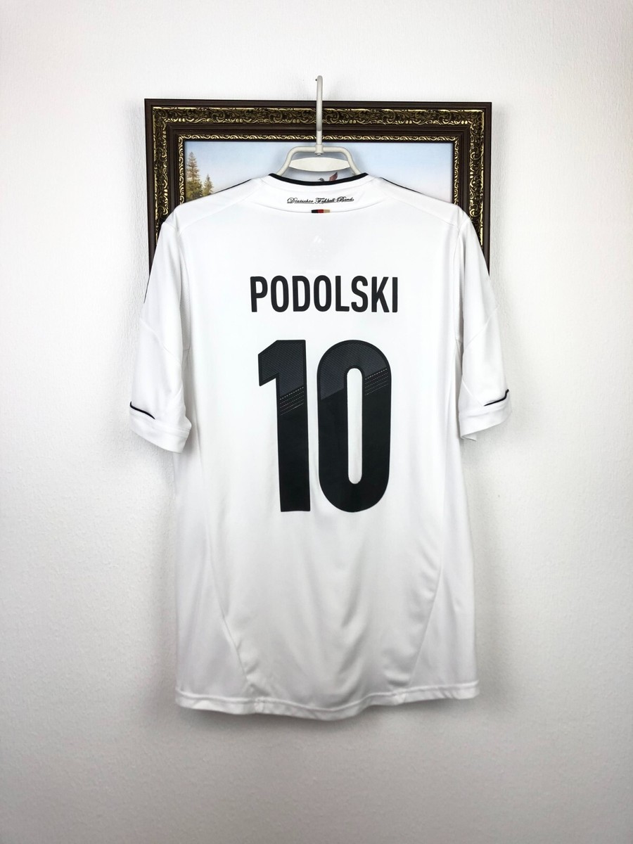 Germany Home football shirt 2012 Soccer Adidas Jersey #10 Podolski