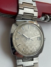 Vintage RARE Men WIRST WATCH POLJOT ПОЛЕТ 17 JEWELS USSR CAL 2614.2H SALE TOP