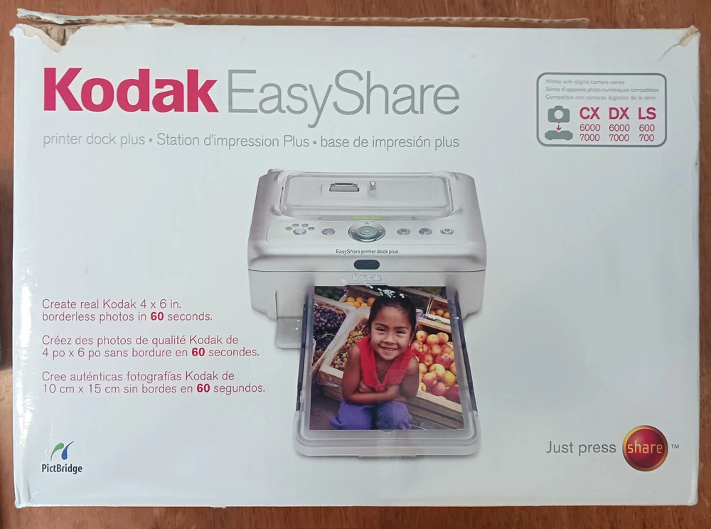 Kodak EasyShare Photo Printer Dock Plus for CX DX 6000 7000 LS 600 700 cameras