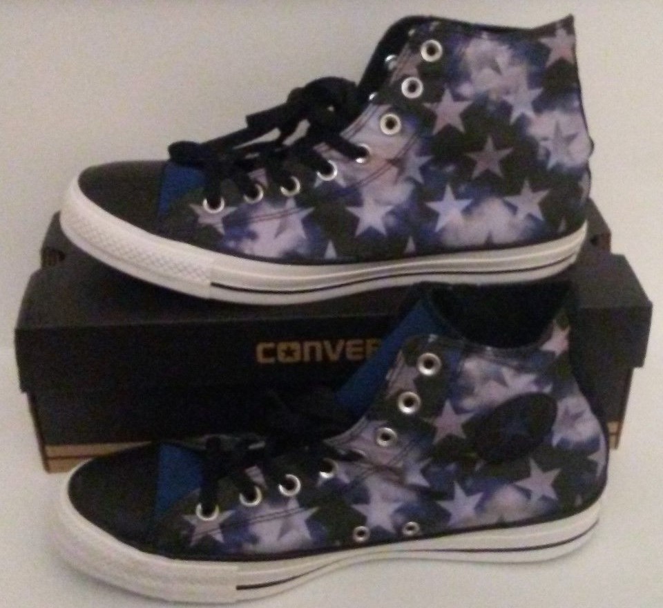 Converse hi top Chuck Taylor All Stars blue Flag Sneakers USA MENS