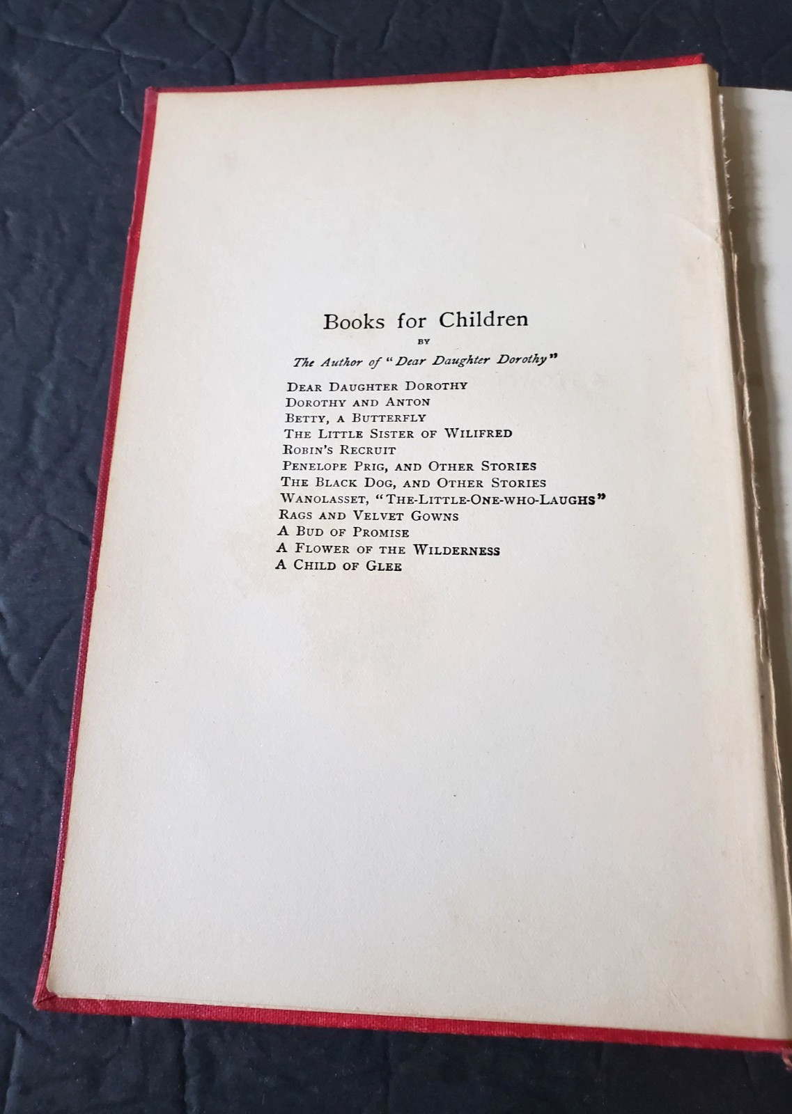 Flower of the Wilderness Book by A.G. Plympton, Copyright 1899, University Press