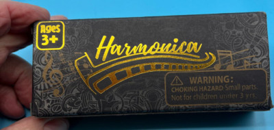 Small Fish Harmonica 10 Hole With Pouch And Cleaning Cloth