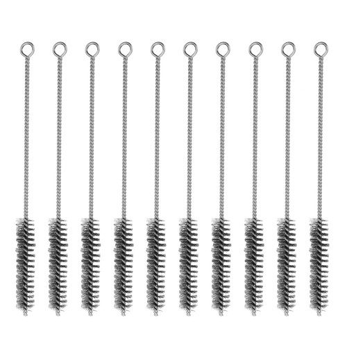 10 Pcs Pipe Cleaning Brush Brushes for Plumbing Small Steel Tube - Afbeelding 7 van 12