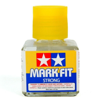 Tamiya 87135 MARK FIT STRONG Decal Setting Solution for plastic models 1.35 oz.