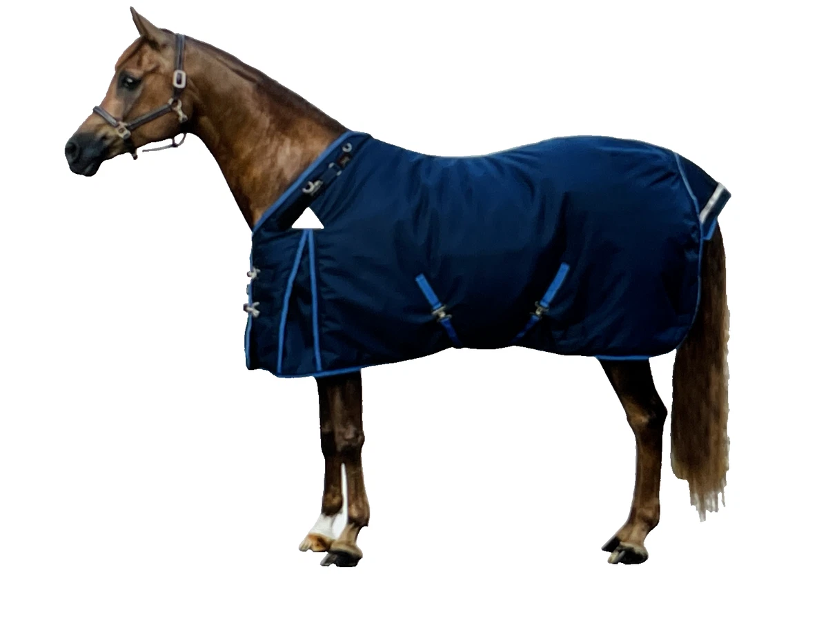 Couverture Cheval Schneider's Storm Shield 80'' - 220g - Noir/Rouge - NWT (Neuf Sans Emballage)