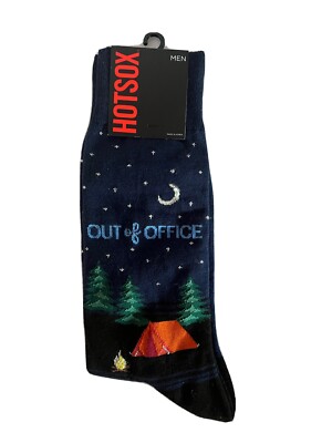 Hot Sox Men's 10-13 Crew Socks Out of Office
