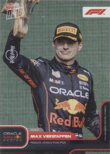 23 Topps Now F1 50 MAX VERSTAPPEN RED BULL WINS JAPANESE GP SUZUKA
