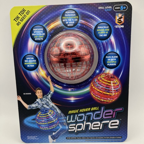 Magic Hover Ball Wonder Sphere TikTok, RED, As Seen On Tik Tok Factory Sealed