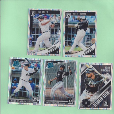 2018 Optic Shock Prizm Chicago White Sox parallel team set 5 cards