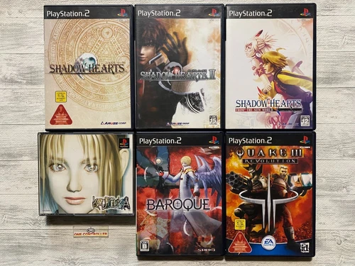 SONY PS 1 2 Koudelka & Shadow Hearts 1  2 & New World & Baroque & Quake Ⅲ