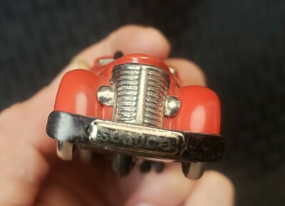 1930s Schuco Telesteering Red Car 3000 Germany Tin Toy Rare with