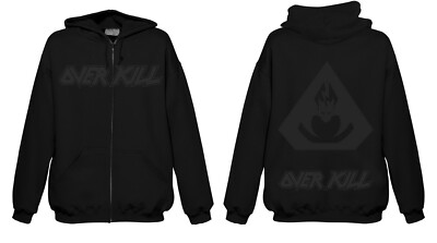 Overkill - Grey Logo Hooded-Zipper-S #109403
