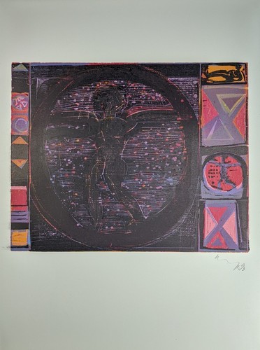 Heinz Dress, Man, Wood Print, Signed, 1993