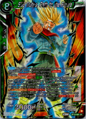 BT23-081 SR SS2 Trunks, Path to the Future Dragon Ball Perfect