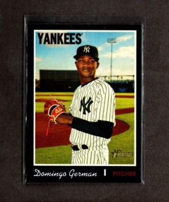 2019 Topps Heritage High Number Black Border DOMINGO GERMAN #664 1