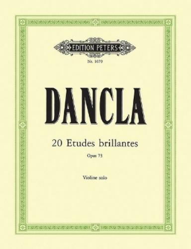 `Dancla, Charles` 20 Etudes Brillantes Violin Op 73 Book NUOVO
