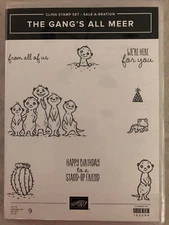 Stampin Up Cling Stamp Set * New * Unmounted * The Gang's All Meer