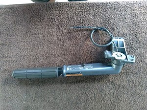 Yamaha 68D-00 Outboard Motor Tiller Handle and cable assembly. 