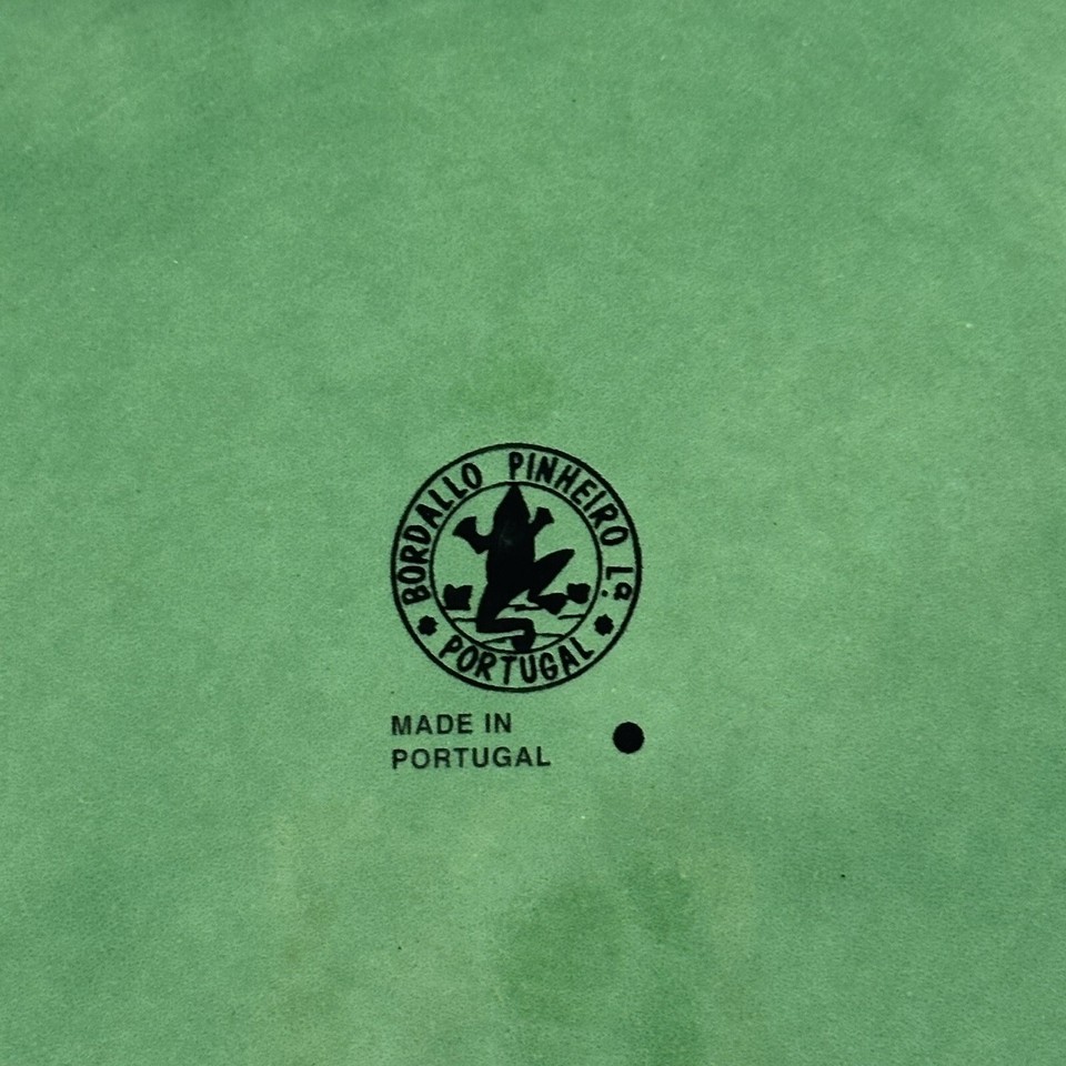 Set Of 4 Bordallo Pinheiro Green Cabbage 12" Large Dinner / Charger