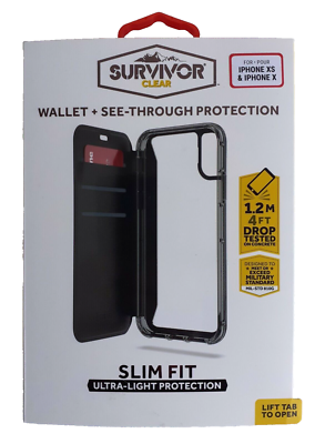 Griffin Survivor Clear Wallet Case For iphone XS X Brand - Main Image