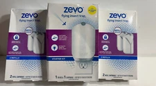 Zevo Flying Insect Fly Trap (1 Device + Refill) Featuring Blue UV Light/4 refill