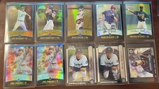 (10) 1999, 2000, 2001 Bowman Chrome Baseball Rookie Card RC Base & Refractor Lot