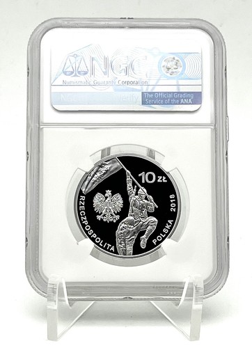 Poland 2018 Anniversary Military Effort Polish Americans Silver Coin NGC PF70 - Picture 2 of 5