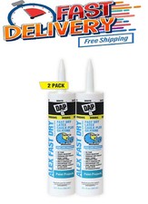 DAP Alex Fast Dry 10.1 oz. White Acrylic Latex Plus Silicone Caulk 2-Pack