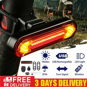 LED Fahrrad Rücklicht Bremslicht Blinker Remote Fernbedienung Warnung Kabellos LED Fahrrad Rücklicht Bremslicht Blinker Remote Fernbedienung Warnung Kabellos
