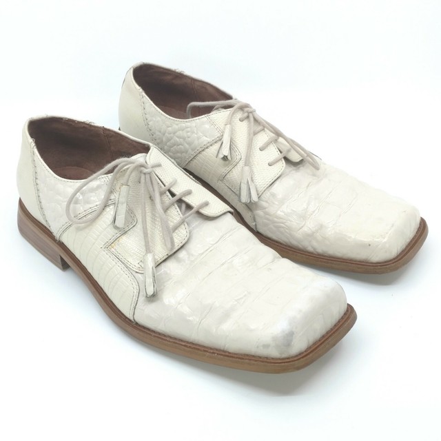 Brutini Leather Dress Shoes Mens Size 10 M Reptile